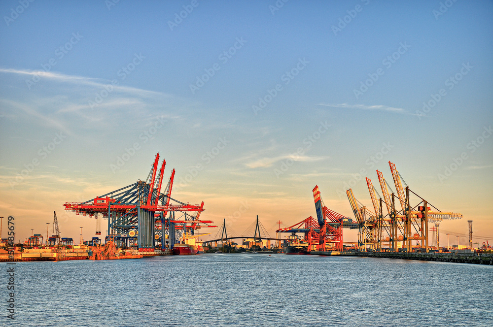Hamburger Hafen Containerbrücken Hamburger Hafen Containerbrücken