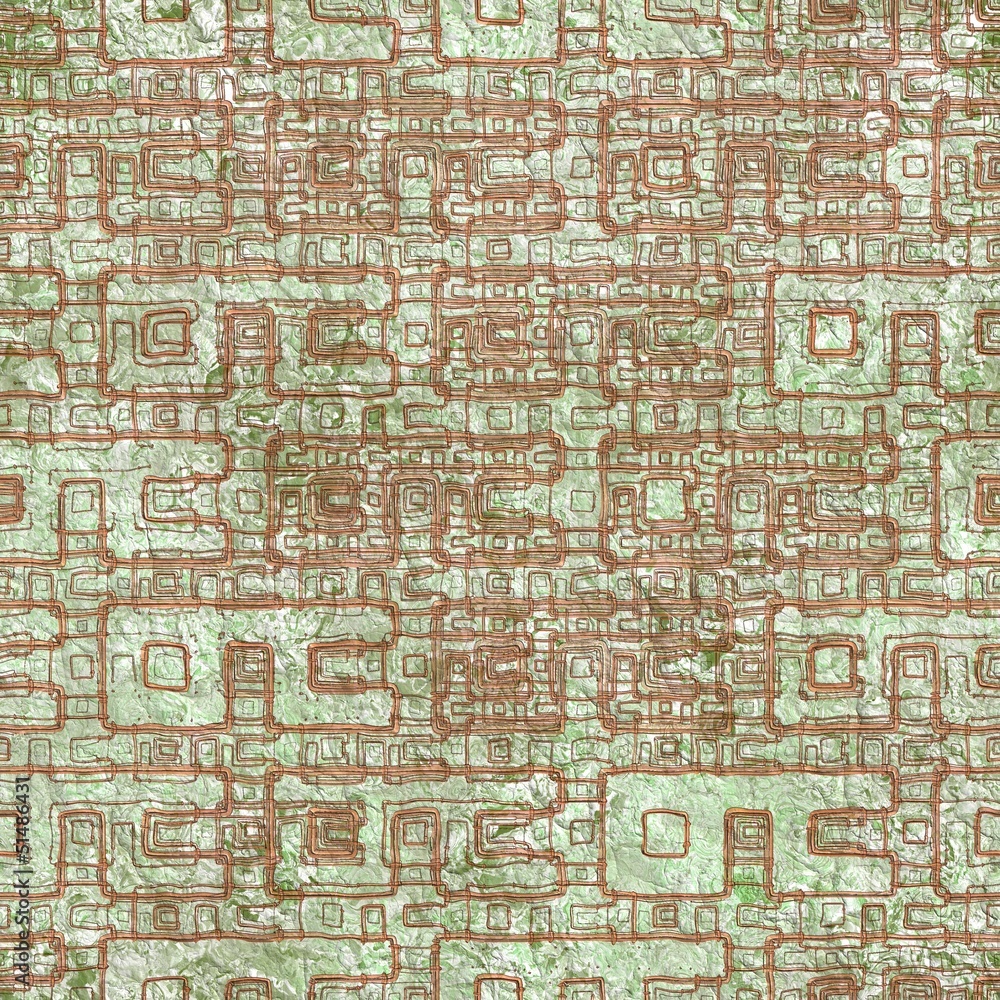 Old relief fresco. Seamless pattern. Old relief fresco. Seamless pattern.