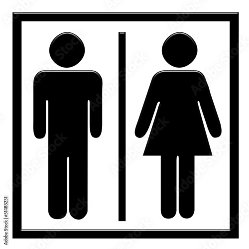 Cartello wc uomo e donna