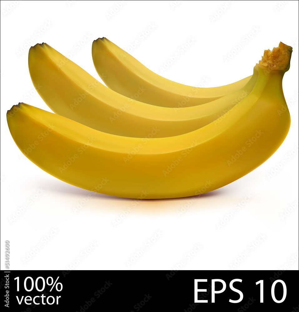 Three bananas in batch Three bananas in batch