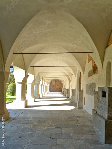 Novara quadriportico della Canonica color image photo