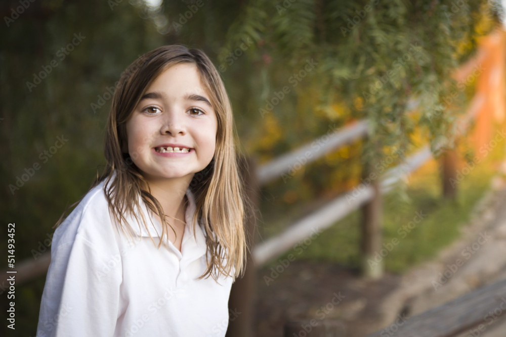 Young Child Girl Portrait Outside Young Child Girl Portrait Outside