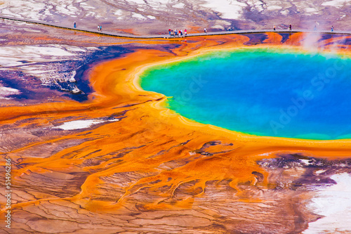 Canvas Print Grand Prismatic Spring in Yellowstone National Park