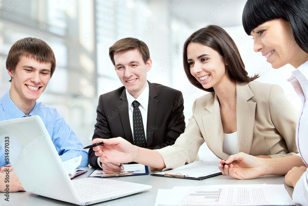 Group of happy business people Group of happy business people