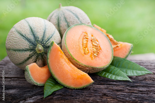 Photographie Frische Melonen
