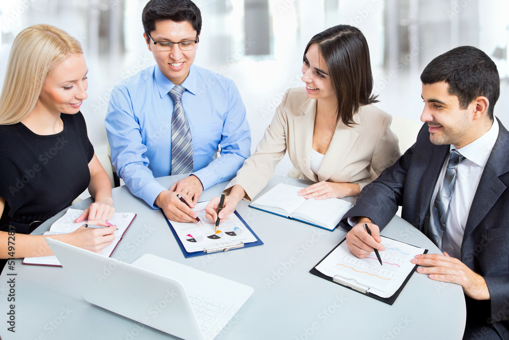 Group of happy business people Group of happy business people