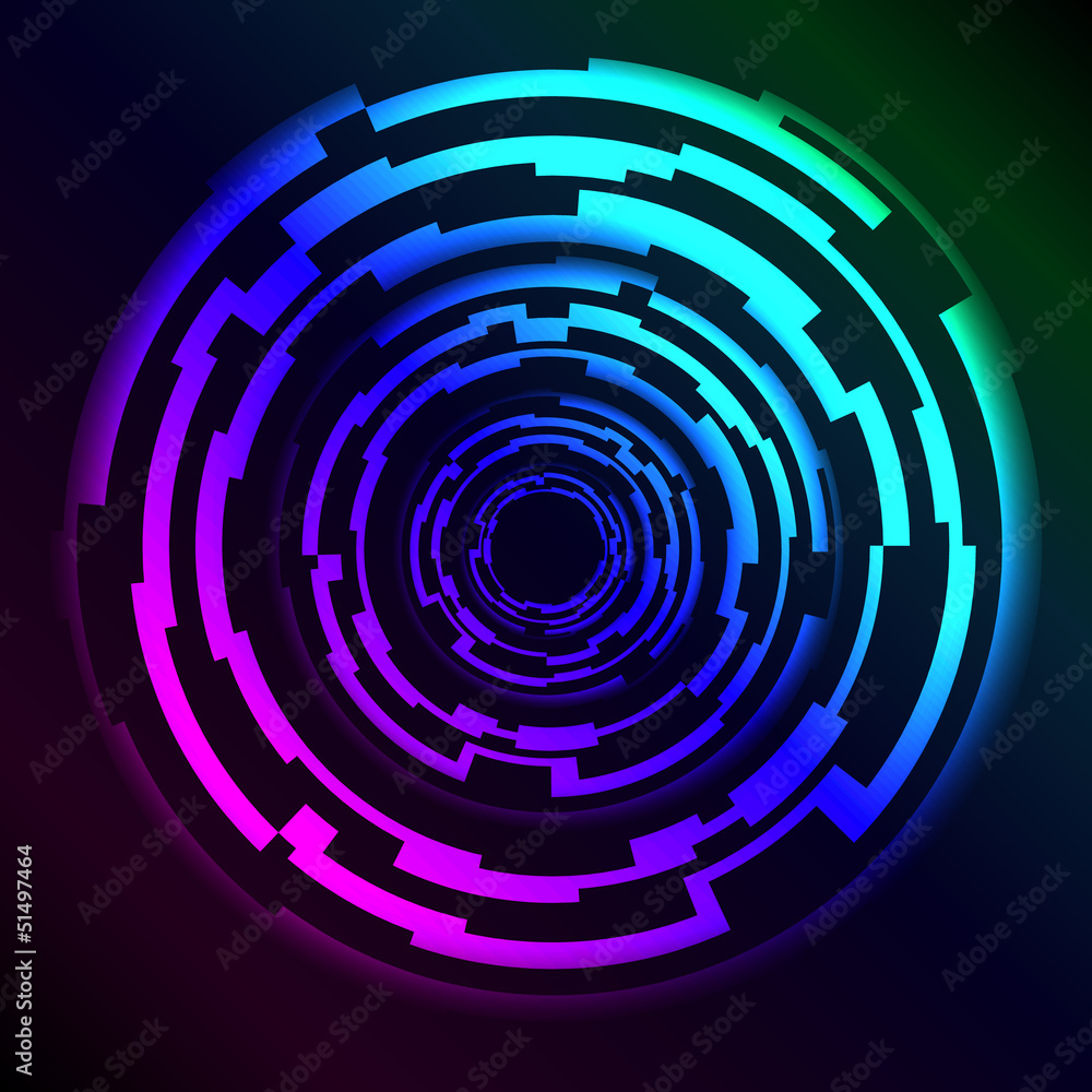 Hi-Tech HUD Rings with plasma effect Hi-Tech HUD Rings with plasma effect