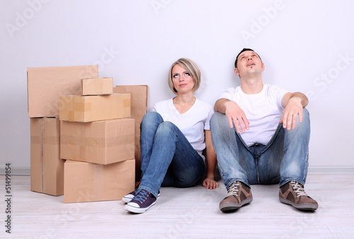 Young couple moving in new house © Africa Studio