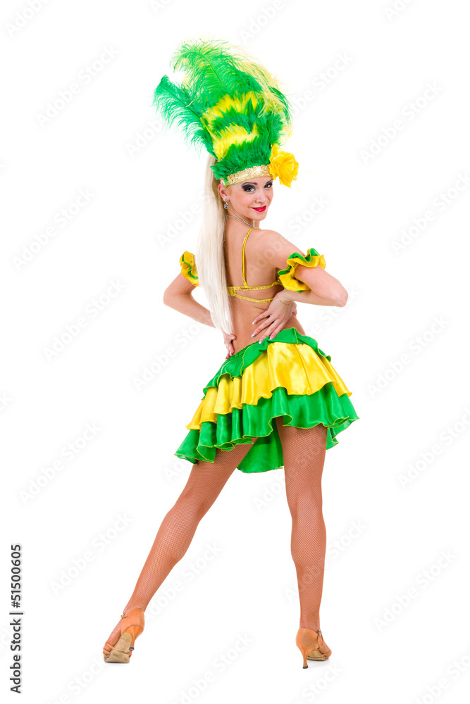 beautiful carnival dancer woman posing beautiful carnival dancer woman posing