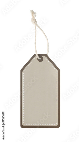 Blank price tag hanger