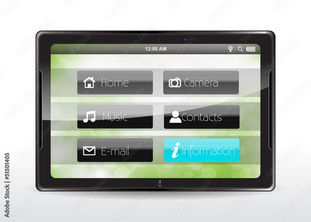 Tablet concept with a Tablet concept with a
