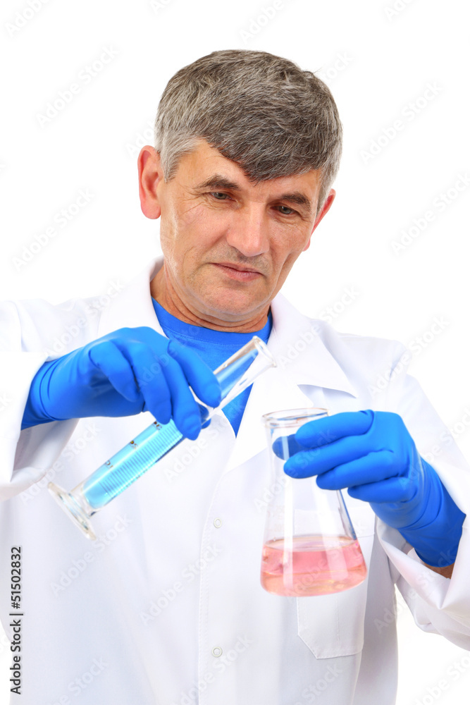 Physician isolated on white Physician isolated on white