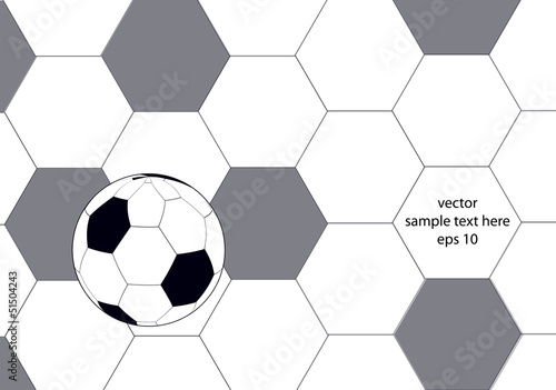 football background with ball and frame for text