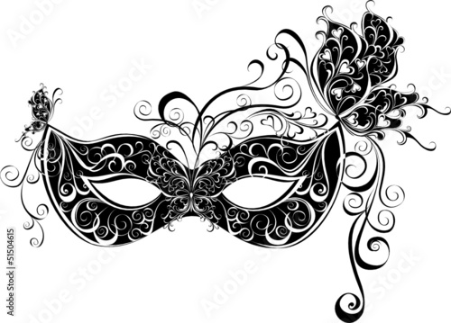 Masks for a masquerade. Vector party mask.