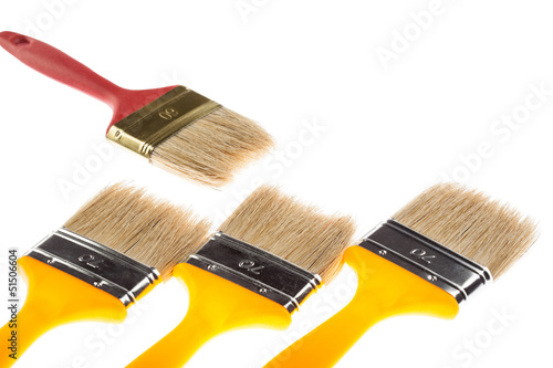 Construction paintbrushes