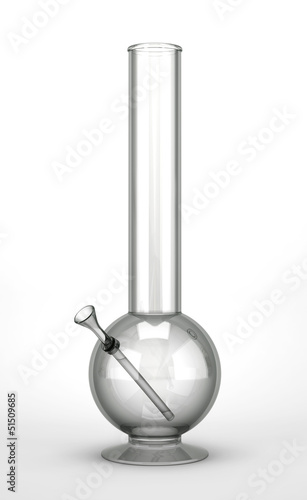 Konstfotografi Bong isolated on white background