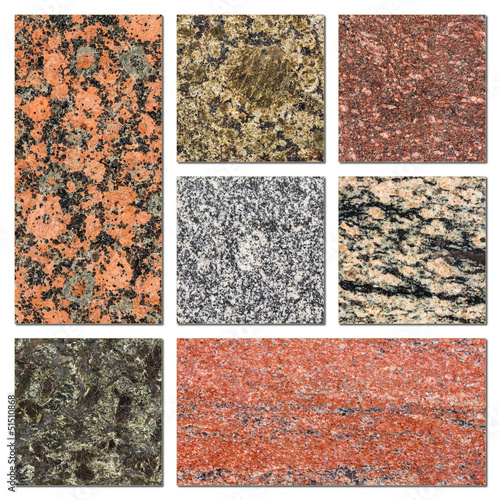 Granite samples collection