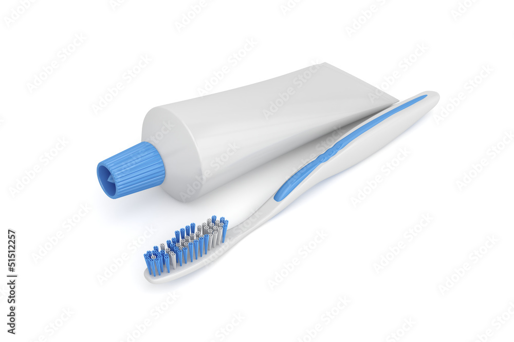 Toothbrush and toothpaste Toothbrush and toothpaste