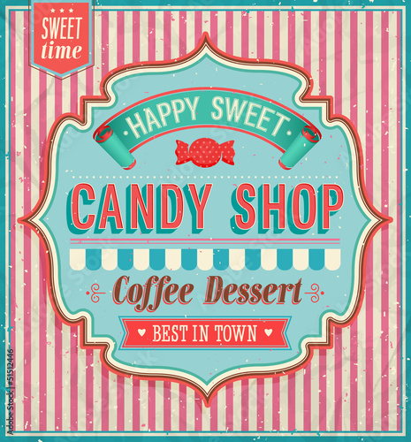 Candy shop - vector illustration