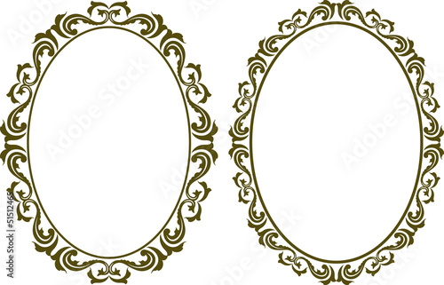 decorative oval border