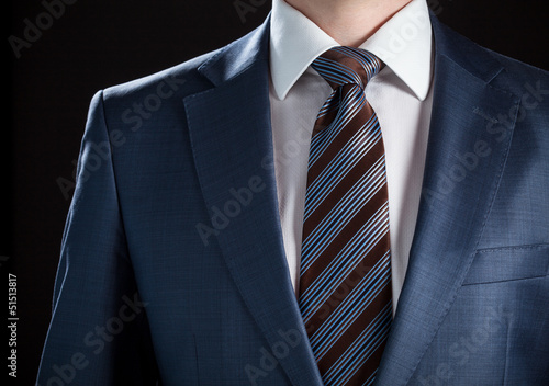 Elegant businessman wearing formal suit and tie