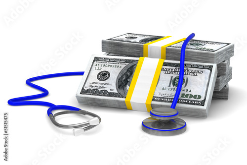 Paid medicine on white back...