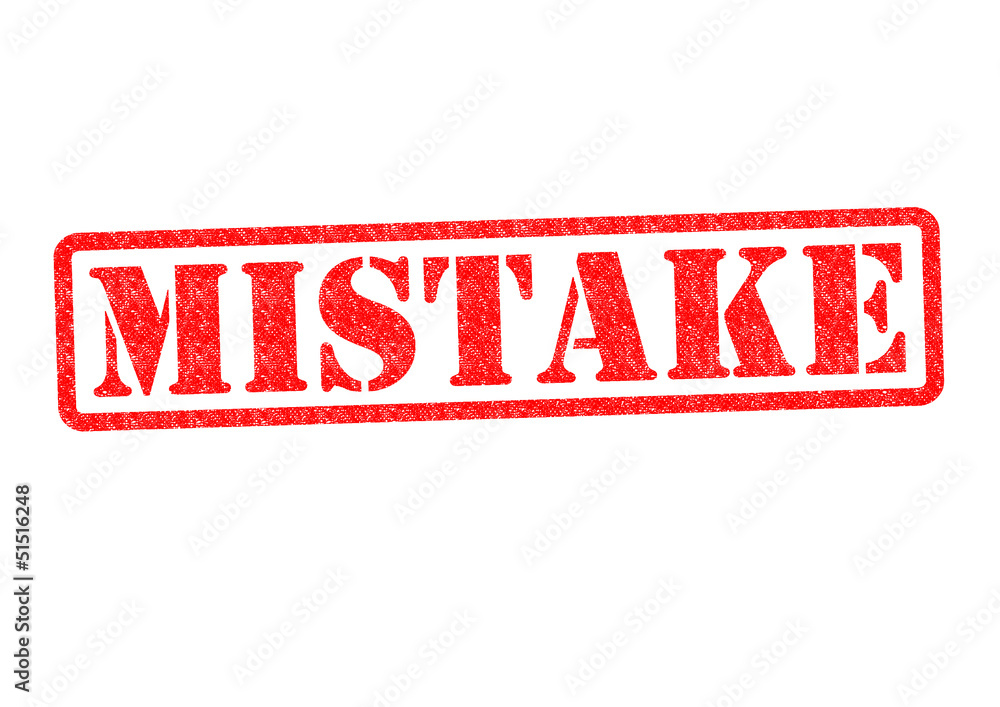 Obraz na plátně MISTAKE