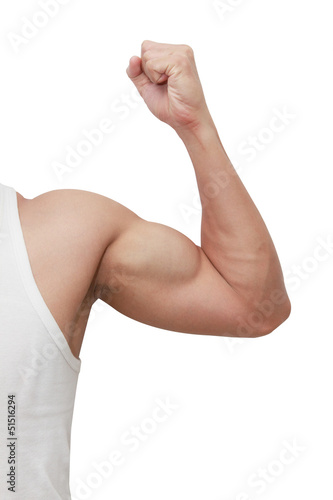 man's arm showing biceps