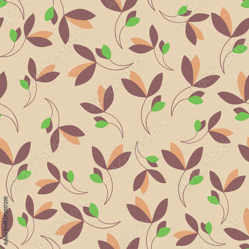 Colored plant on a beige background.