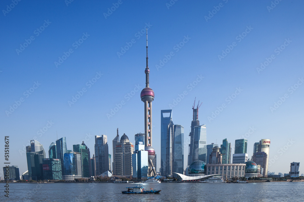 Shanghai TV tower  and Lujiazui, Landmark