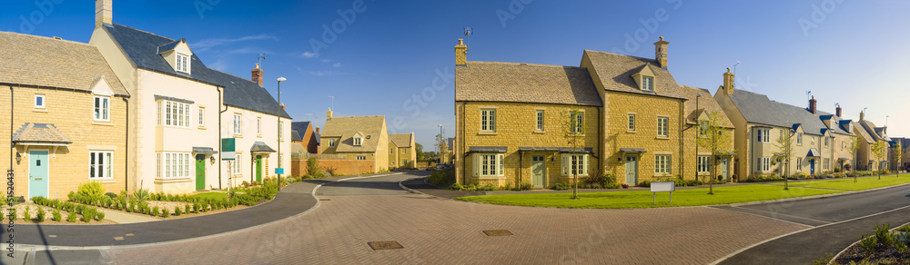Street view of new houses Street view of new houses