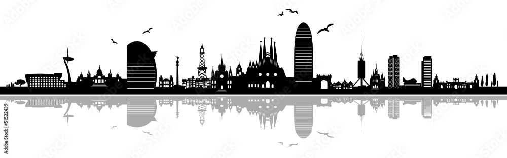 Obraz premium Urban Skyline z Barcelony