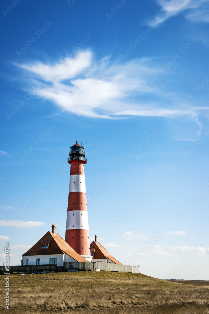 Lighthouse Westerhever Germany Lighthouse Westerhever Germany