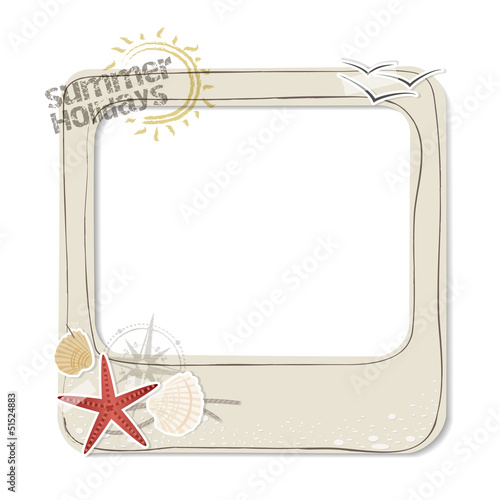summer holidays - place your text and photo