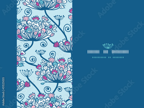 Spring Flowers Seamless Horizontal Pattern Background
