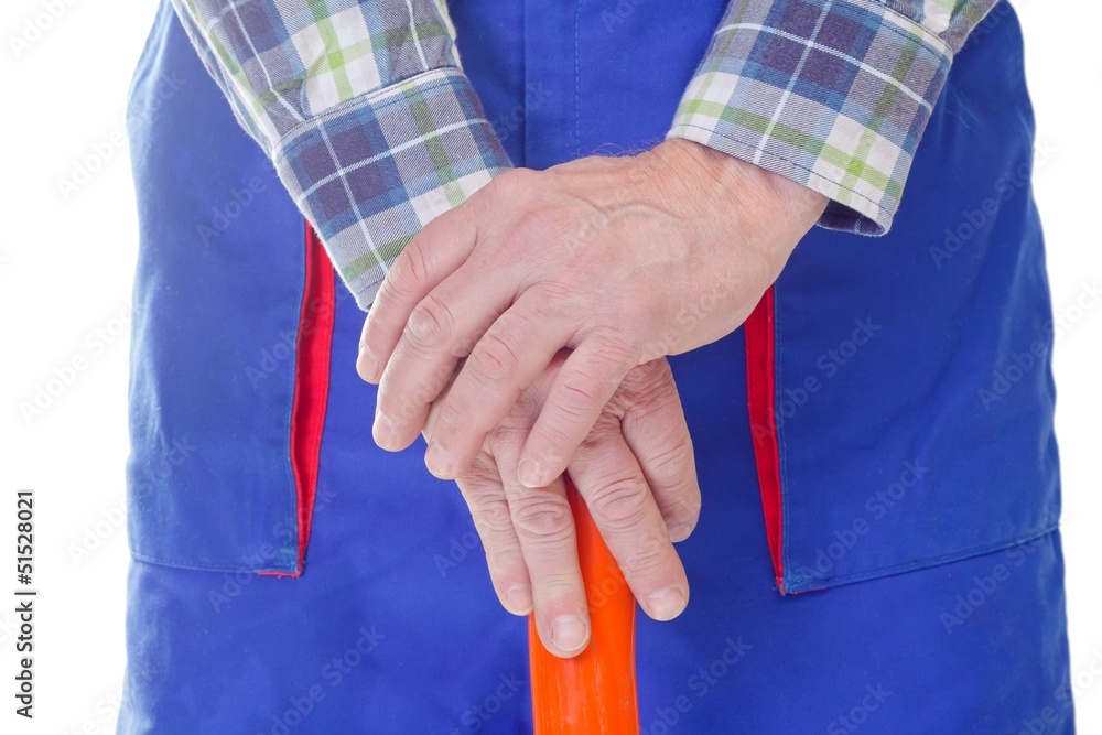 Worker hands