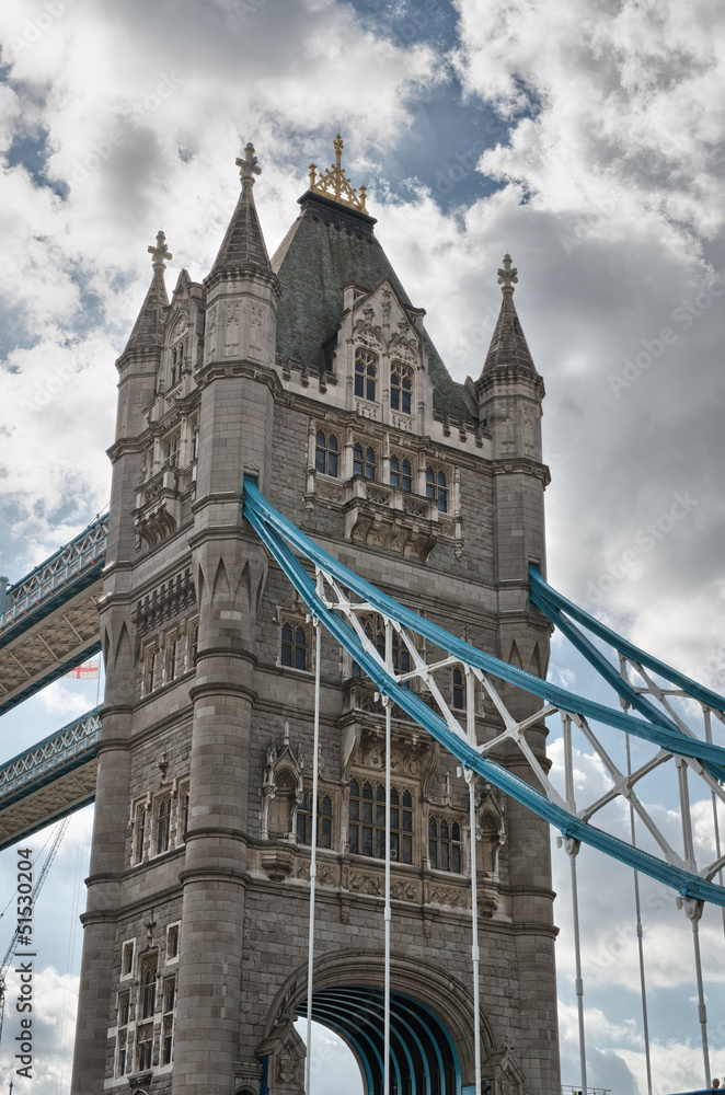 London, UK. Wonderful view of Magnificent Tower Bridge