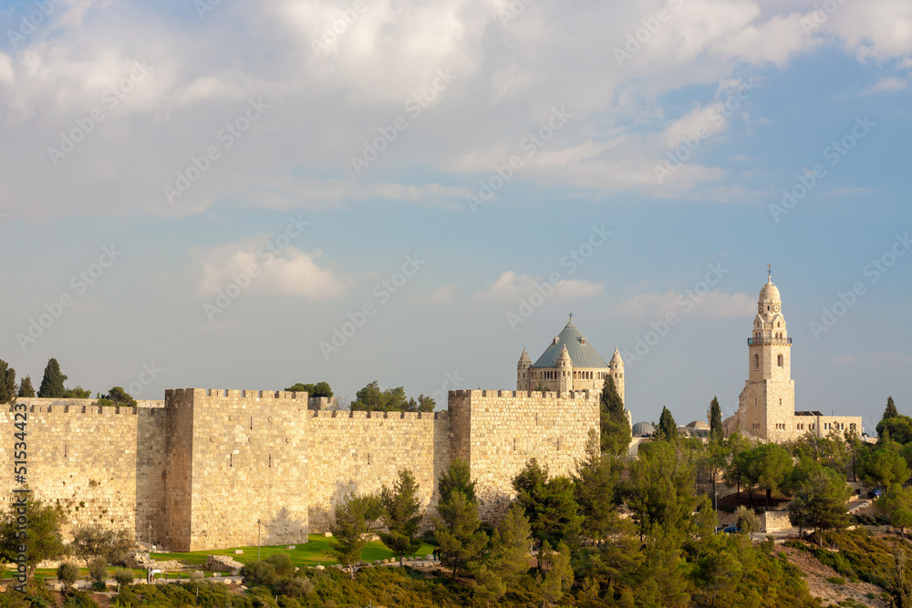 Ancient walls and temples of Jerusalem