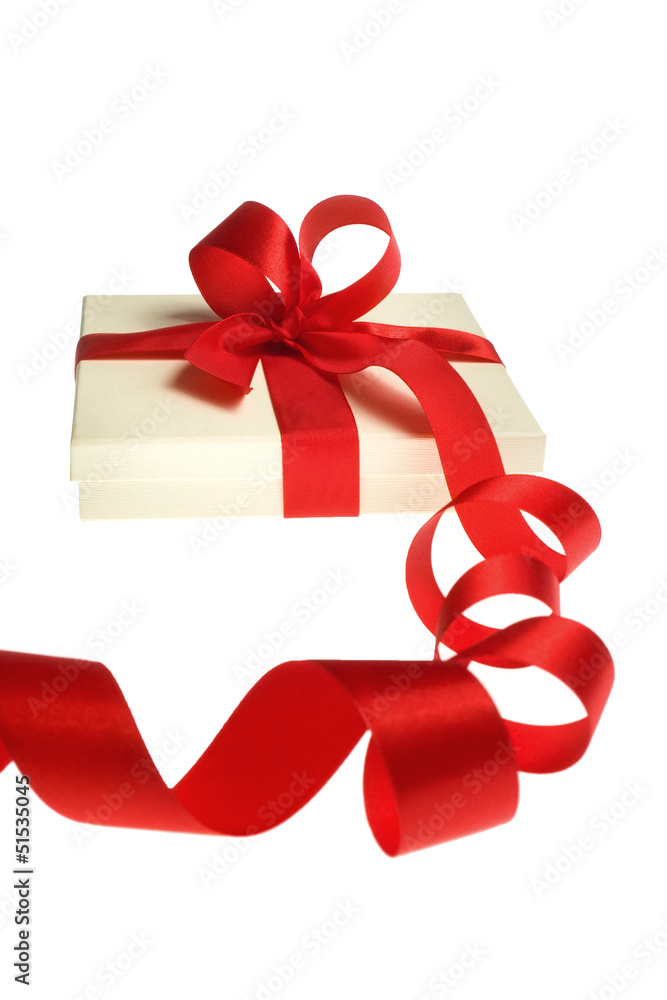 Present isolated on white