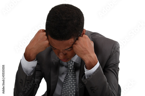 Sad businessman