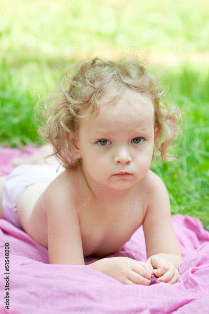 blond little girl outdoors blond little girl outdoors