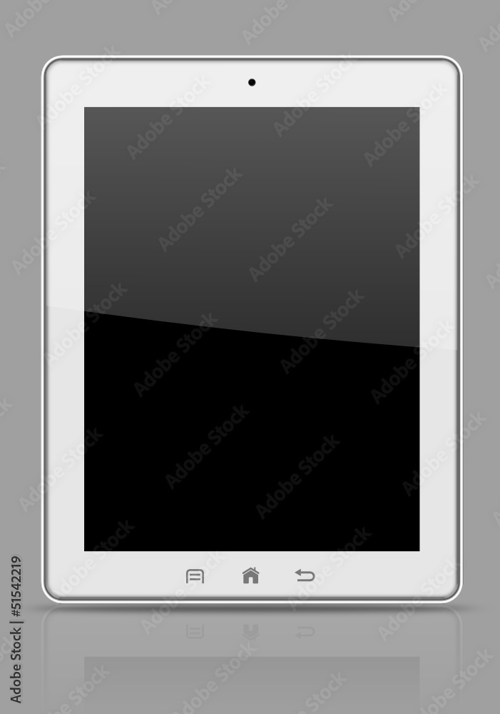 White tablet pc White tablet pc