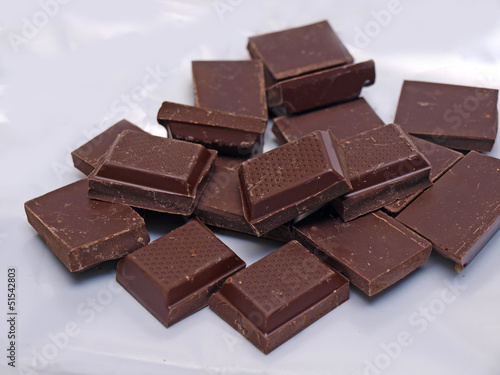 Chocolate pieces