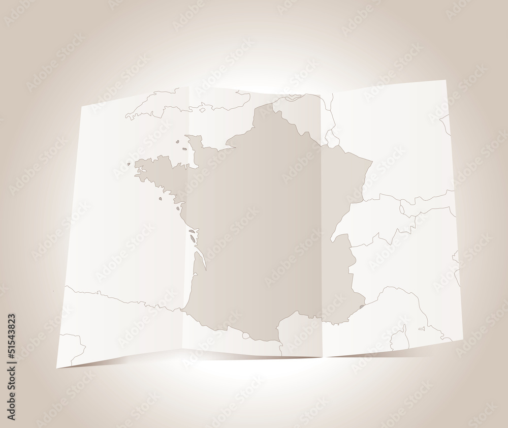 Fototapeta premium carte de france