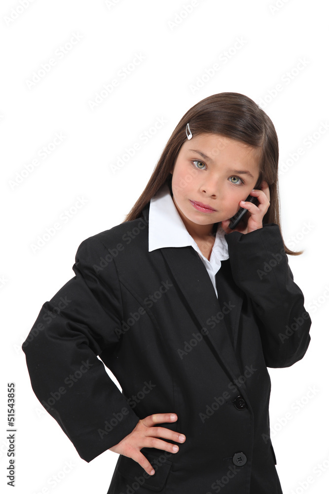 little girl dressed as businesswoman little girl dressed as businesswoman