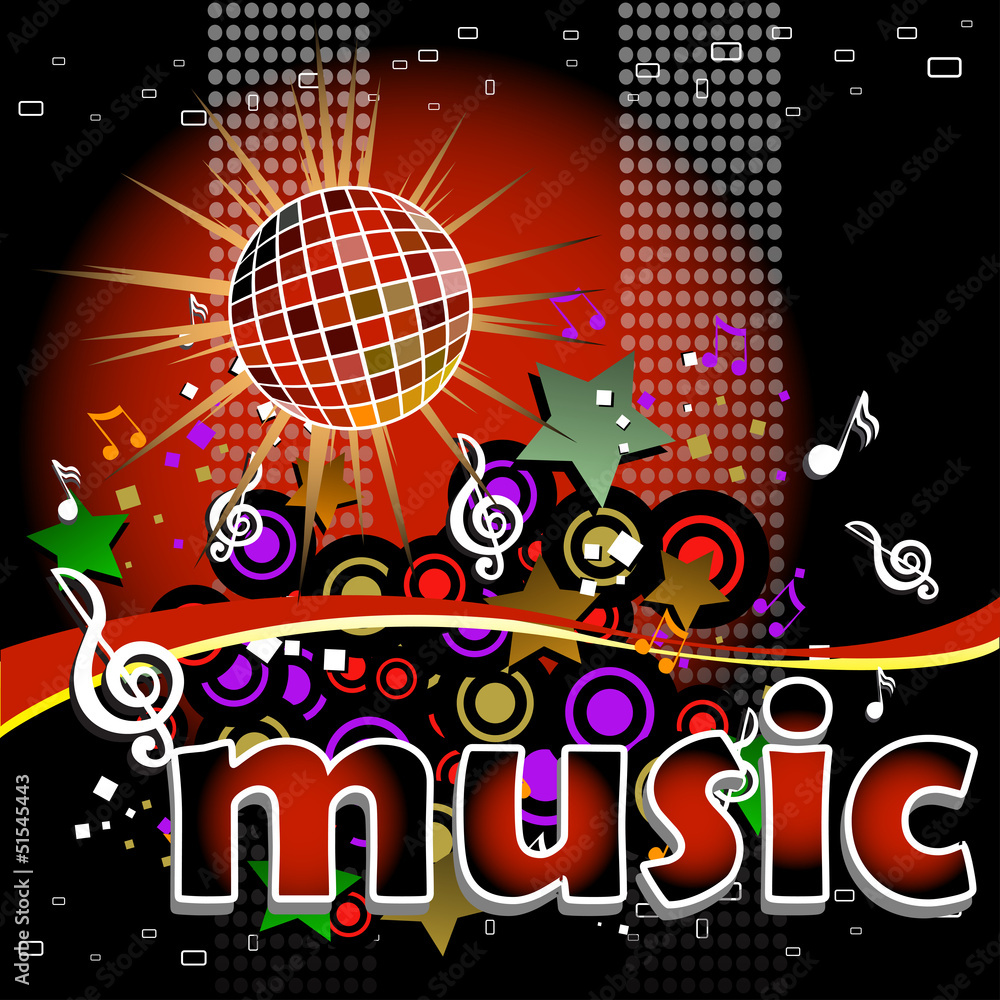 Obraz premium Music background