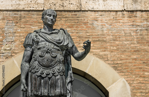 Statue of Gaius Julius Caesar in Rimini, Italy
