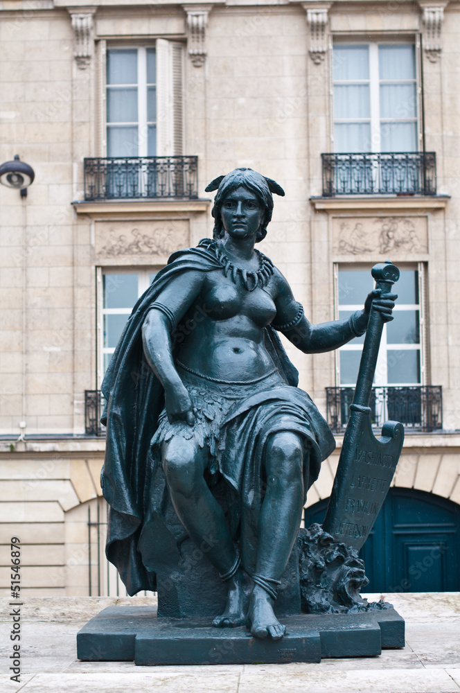Paris statue in front of Orsay Museum