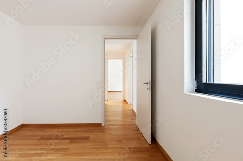 interior modern empty flat  apartment