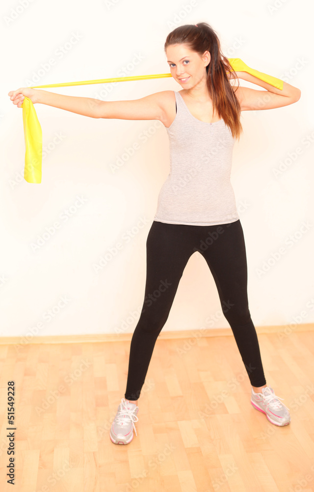 Obraz premium Frau beim Sport